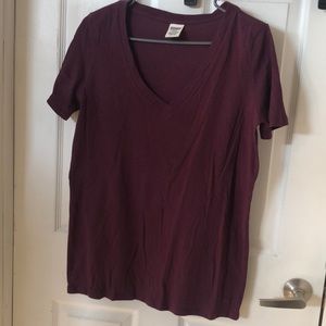 PINK VS Maroon V-Neck